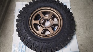 ジムニー専用 VOLK RACING TE37X　ブロンズ タイヤ　MAXXIS creepy clawler LT 7.00-16 4本セット　取りに来れる方