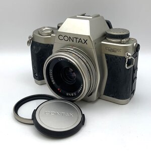 1円～/CONTAX/コンタックス/Aria/70Years/70周年記念/レンズ付/Tessar/45mm/F2.8/T*/一眼レフ/シャッターOK/通電確認済/ジャンク/I049