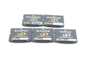 PP039 フォーマット済 XDカード 5点まとめ M 256MB 128MB 他 オリンパス Olympus フジフィルム Fujifilm メモリーカード クリックポスト