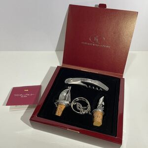 未使用 elegant wine caps set THS ワインキャップセット ws-2000 レトロ イルカ 船