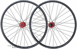 チューブレス MTB自転車ホイールセット26/27.5/29インチ、アルミニウム合金シールベアリングハブQR 9mm 32ホールディスクブレーキ