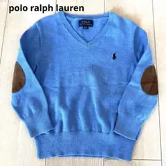 polo ralph lauren ポロラルフローレン レザーパッチ ニット