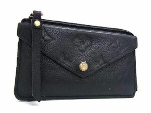 1円 LOUIS VUITTON ルイヴィトン M69421 モノグラムアンプラント ポルトカルトレクト ヴェルソ パスケース 定期入れ ブラック系 FD2389