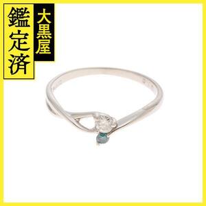 JEWELRY　ジュエリー　 リング　PT900プラチナ　　ダイヤモンド/0.10 　1.9g　　＃9　　2141100587584　【472】H