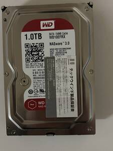 WD RED(NAS）用　1TB HDD 　ＷＤ10EFRX 3.5インチ SATA シリアルナンバー WCC4J7KERK1Y