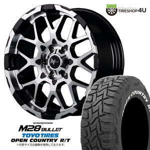 ナイトロパワー M28バレット 20x8.5J 6/139.7 +20 BKMC TOYO トーヨー オープンカントリー R/T 265/50R20 WL ハイラックス トライトン