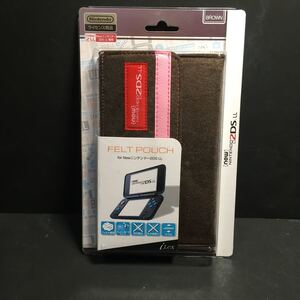 新品・送込み　iLEX　ニンテンドー２ＤＳ　ＬＬ用　フェルトポーチ　ILX2L234　ブラウン　定価=1584円