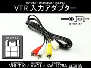 純正ナビ VTR入力アダプター VHI-T10 AVC1 KW-1275A互換品 I-303