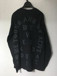 Kanye West Pablo マーチ Chicago L/S 長袖 Tシャツ 黒 Life Of Pablo I Feel Like Saint yeezy season 2 正規品