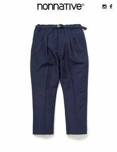 nonnative WALKER ANKLE CUT EASY SLACKS POLY TWILL by GRAMICCI NAVY