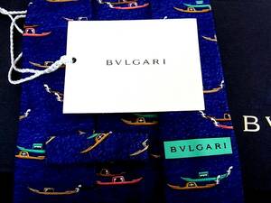 ★☆*:.*:【新品】Ｗ1305 【BVLGARI】ブルガリ～船～ 「最高級セッテピエゲ」 ネクタイ