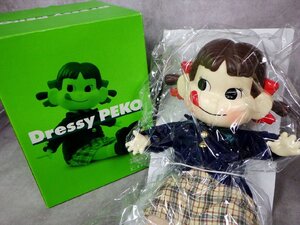 m18 新品 不二家 洋菓子 おすわり ペコちゃん おでかけ衣装ペコ ドレッシー Dressy PEKO 人形 ぬいぐるみ フィギュア 未使用