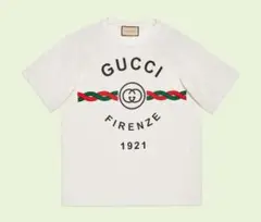 国内正規品GUCCI コットンTシャツ ホワイト XLタグ有り