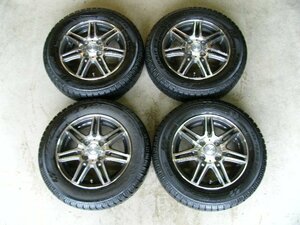 ★ミライース,バモスなどに! 深溝!★ 2020年製 155/70R13 TOYO OBSERVE GARIT GIZ スタッドレス アルミ 13×4.00B ET43 100-4H 4本 S1411