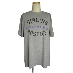 tシャツ ティーシャツ プリントTシャツ Gildan 半袖 メンズ Lサイズ グレー 古着