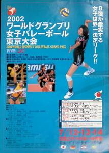 チラシ　フライヤー　2002　ワールドグランプリ女子バレーボール東京大会　ワールドリーグ男子バレーボール大会　YB230118Ｍ1