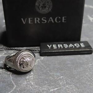 ヴェルサーチェシルバートーンメドゥーサリング指輪VERSACE13号新品