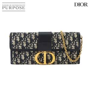 新品同様 クリスチャン ディオール Christian Dior オブリーク 30 モンテーニュ 2way クラッチ チェーン ショルダー バッグ 90233196