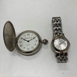 【TM0510】腕時計 2点おまとめ 懐中時計 時計GUESS WATERPRO ゲス ウォータープロBoston Club 動作未確認 レディース腕時計 アンティーク