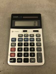 G0822-07★希少　CASIO JS-10L 電卓 計算機 昭和レトロ　ELECTRONIC CALCULATOR 事務に