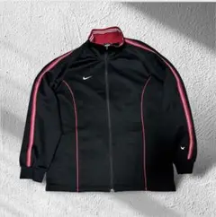 ✅00s archive nike black track jersey red