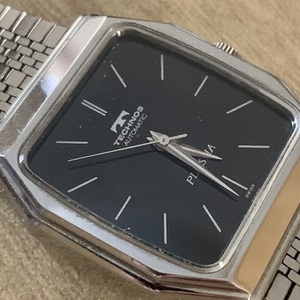 テクノス プラズマ スイス高級腕時計 70年代 ビンテージ 可動品　純正ベルト　美品