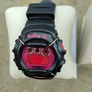 TO1 カシオ CASIO Baby-G 3188 BG-1006SA レッド文字盤 クォーツ腕時計 中古