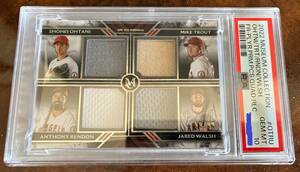 【世界で2枚】OHTANI/TROUT/RENDON/WALSH TOPPS MUSEUM COLLECTION FOUR-PLAYER PRIMARY PIECES QUAD RELICS #OTRU