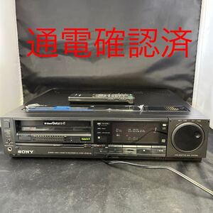 【通電のみ確認済】純正リモコン付き　SONY Hi-Band Betamax SL-HF900 ベータ ソニー ベータマックス ハイバンド ビデオデッキ ビデオ