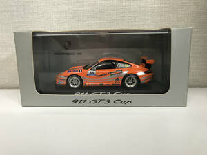 【１円スタート】1/43 ミニチャンプス ポルシェ別注 Porsche 911 GT3 Cup #88 オレンジ Orange MINICHAMPS 020 122 17 ZQ