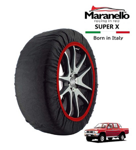 Maranello正規品 スノーソックス トヨタ ハイラックス LN109 4WD 255/70R15 15インチ SUPER X 布製 タイヤ チェーン イタリア製