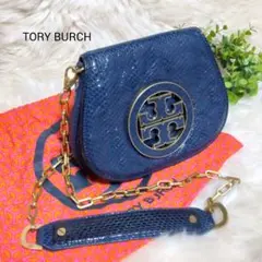 美品　TORY BURCH　トリーバーチ　チェーン　ショルダーバッグ　デカロゴ