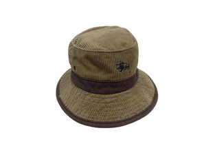 USA製 90s OLD STUSSY CORDUROY BUCKET HAT 紺タグ ビンテージ USA コーデュロイ バケット ハット