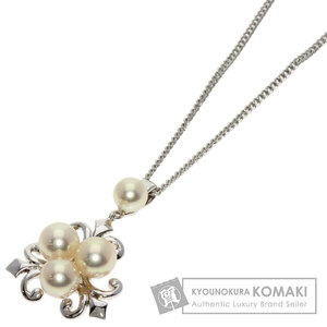 MIKIMOTO ミキモト パール 真珠 ネックレス シルバー レディース 中古