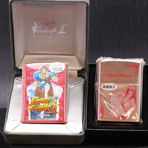 Zippo ジッポ ストリートファイターⅡ/おねがい☆ティーチャー 2点 着火未確認 ライター喫煙具 箱入り ◆おたからや【G-B45033】同梱-2