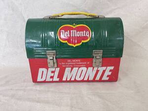 ☆中古現状！【DELMONTE】デルモンテbyキッコーマン 山型手さげ缶 キズ多め ☆彡