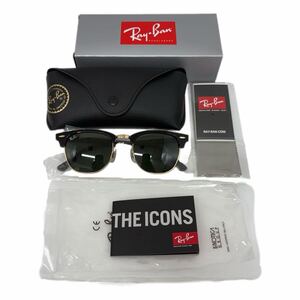 新品未使用 Ray Ban RB 3016 CLUBMASTER W0366 5121 レイバン サングラス メガネ べっ甲風 付属品付き