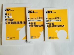 ★2024資格の大原　労災法テキスト・択一・選択問題集　新品未使用　令和6年　社労士試験　　社会保険労務士