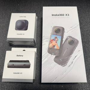 Insta360｜Insta360 X3 本体＋予備バッテリー＋レンズガード｜使用30分