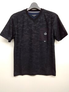 Ｔシャツ 30％OFF BIANERO カモフラジャガード Ｖネック(46)M 新品 送料無料