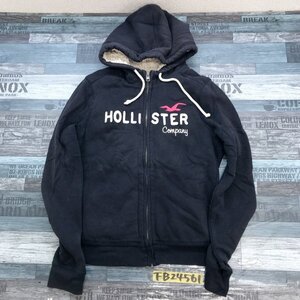 Hollister ホリスター レディース 裏ボア ジップパーカー M 黒