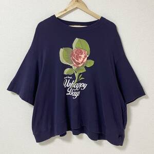 2022SS UNDERCOVER ワイドシルエット オーバーサイズ ローズ 半袖 スウェット カットソー アンダーカバー Tシャツ 薔薇 archive 4080032