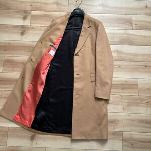 【送料無料】【美品】【最高級】Paul Smith ポールスミス カシミヤ100% チェスターコート キャメル L