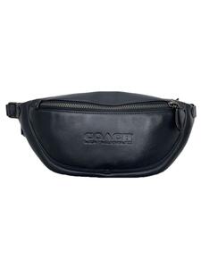 COACH◆League belt bag/ウエストバッグ/レザー/BLK/C2291