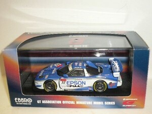 ☆1/43 EBBRO SUPER GT2005 EPSON NSX LATE VERSION 白/青