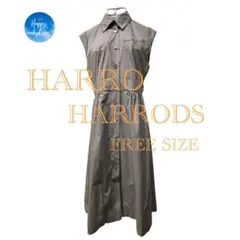 HARRO HARRODS  （F）  グレー　ノースリー　ロング　ワンピース