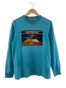 Supreme◆長袖Tシャツ/S/コットン/BLU