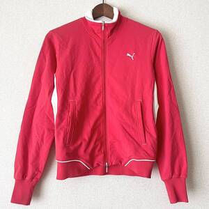 プーマ PUMA★トラックジャケット レディース M★赤 レッド★ジャージ 上着 P57443★157〜163cm スポーツ トレーニング ジム ジップアップ