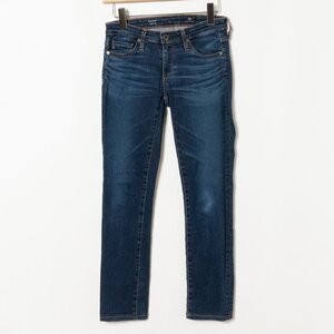 AG Jeans エージー ジーンズ The Stilt Cigarette Leg Jeans スキニーデニム ストレッチデニム 24 インディゴ 綿 ポリウレタン ローライト