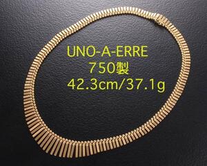 ☆＊UNO-AERRE-750製の42cmネックレス・37g/IP-4056